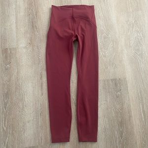 InStill Lululemon leggings size 4 mulled wine color